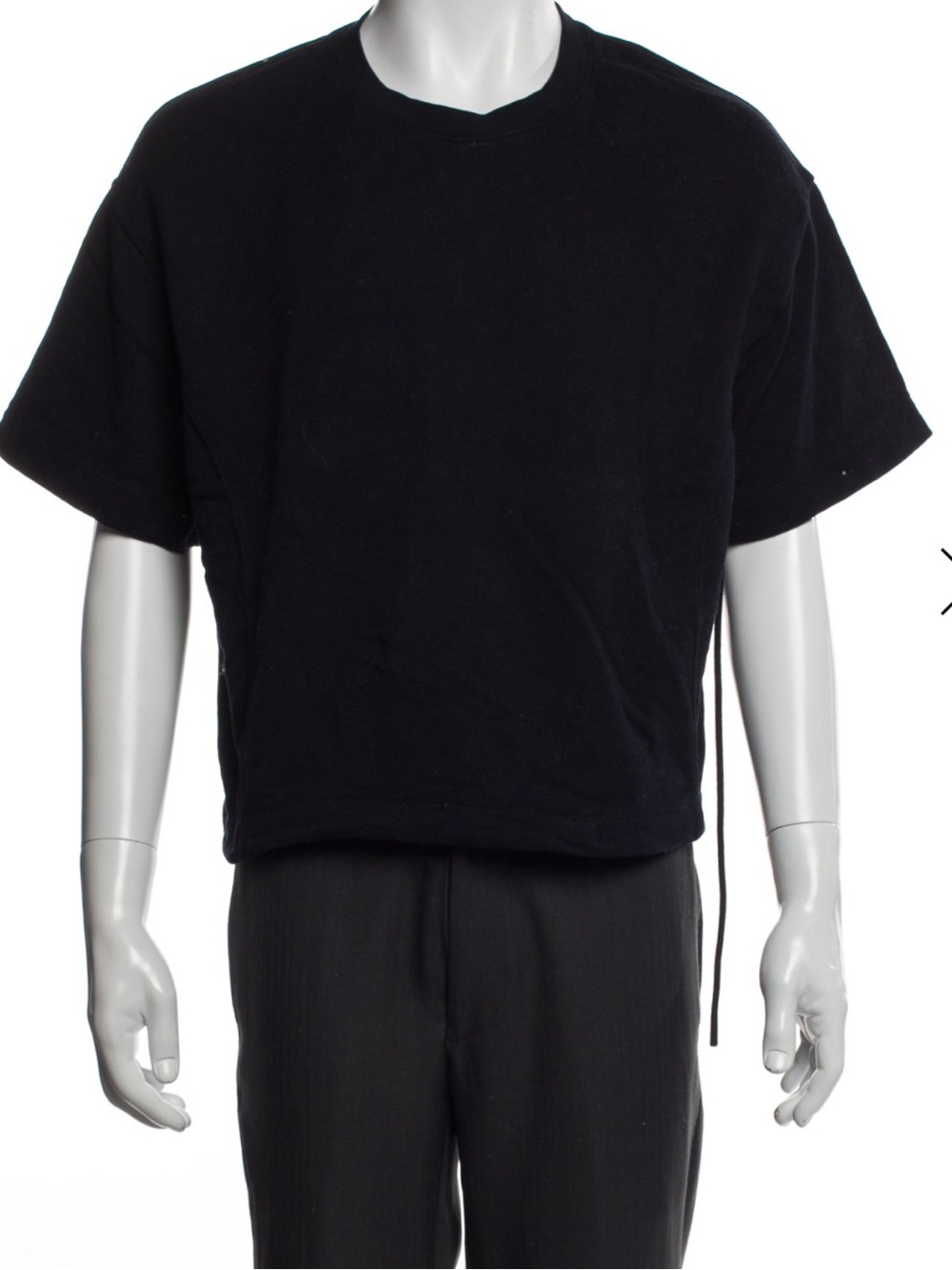Vince Classic Black Crewneck Men’s Sweatshirt - Short Sleeve